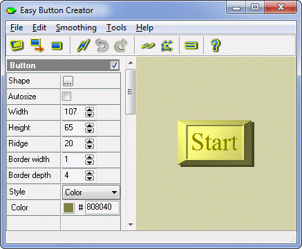 Easy Button Creator 1.0 is intended for easy creation of three-dimensional buttons.